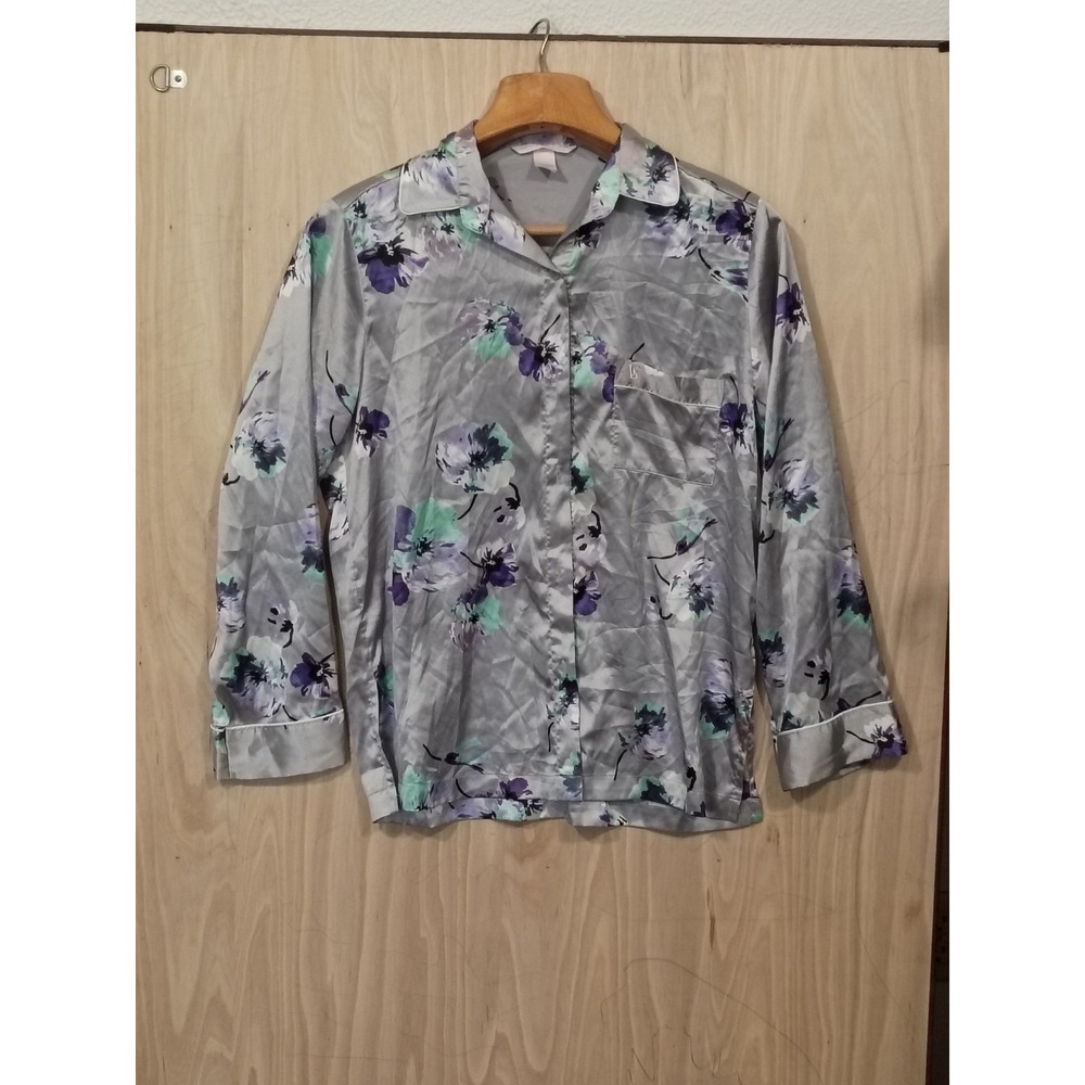 Victoria's Secret Pajama Top Womens Size Small Button Up